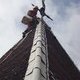 Travaux acrobatiques sur clocher