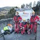 Travaux acrobatiques Barrage. L'équipe prise en photo par Hugo PEDEL (...)